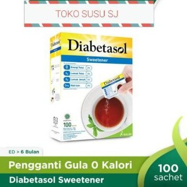 Diabetasol sweetener 100 sachet 50 sachet/gula diabetasol/50sachet/100sachet