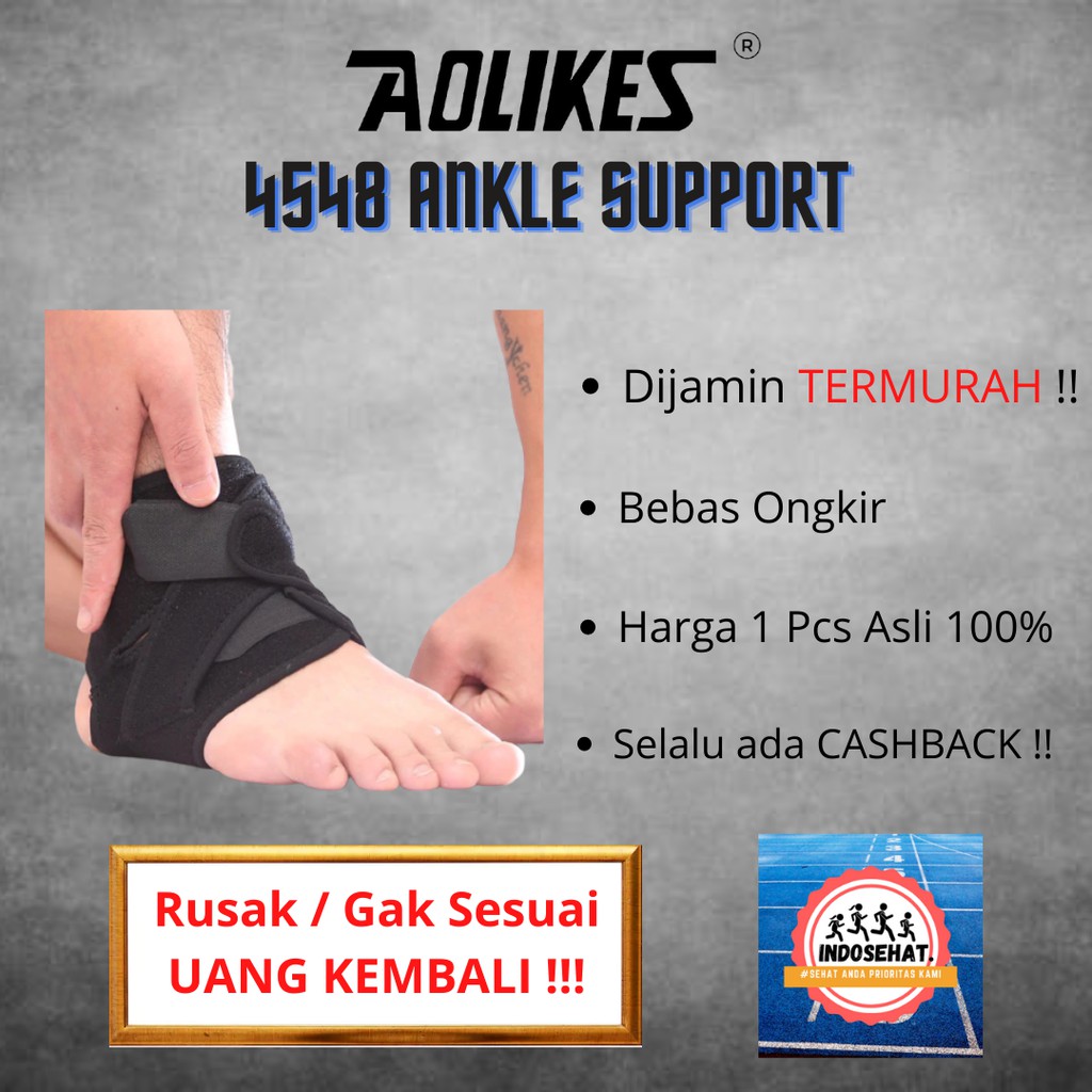 AOLIKES 4548 Ankle Support / Ankle Wrap - Deker Pelindung Engkel Kaki Alat Bantu Olahraga Gym