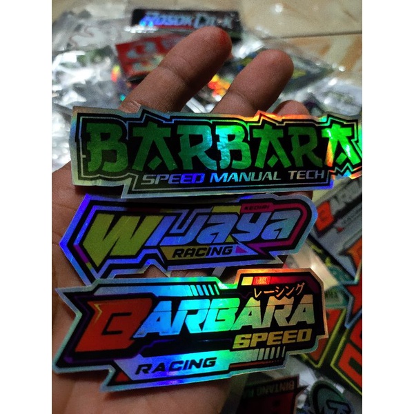 

Stiker Nama Bengkel Hologram