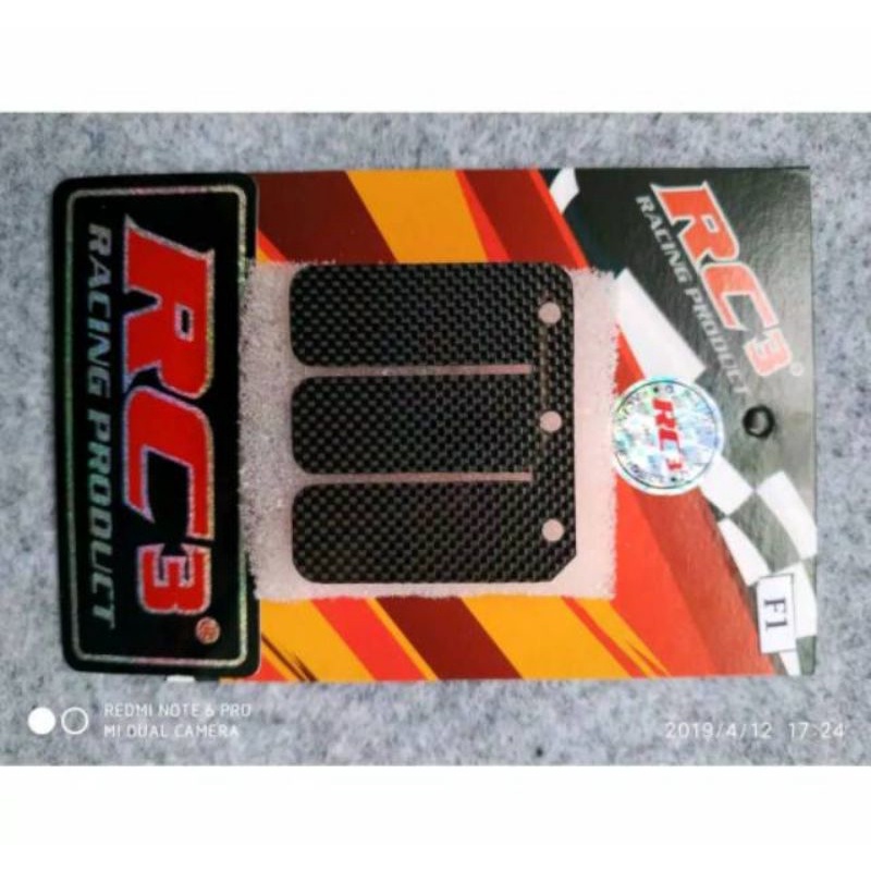 Lidah membran rc3 f1zr force1 Satria 2t fizr karbon original RC3 racing