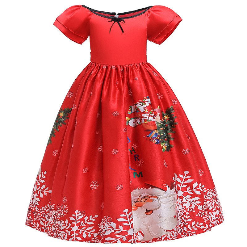 Dress Natal Christmas Anak Remaja Perempuan Impor / Gaun Natal Merah Anak Cewek Impor