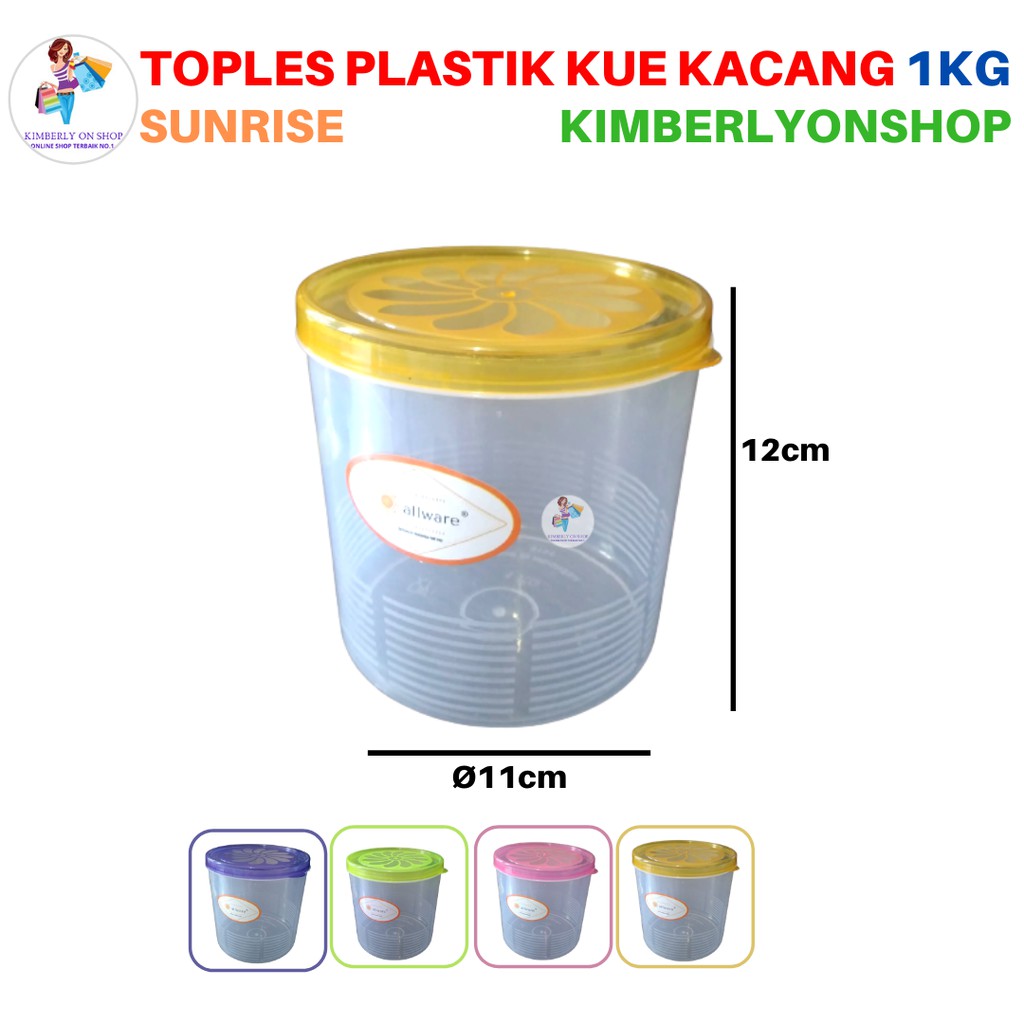 Kimberlyonshop Toples Sealware Plastik Anggrek Tempat Makan 1kg sunrise