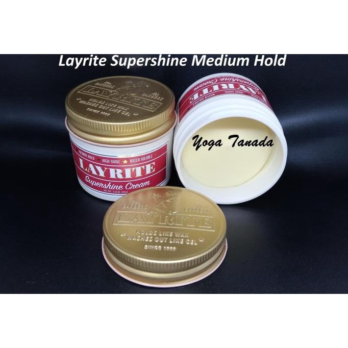 Pomade Layrite Supershine Supershine Light Waterbased 4 Oz (Free Sisir Termurah