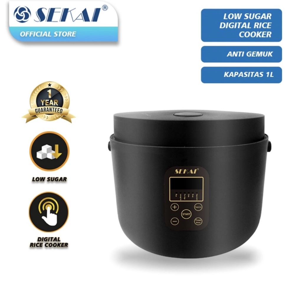 Rice Cooker Sekai CMW 720 Low Carbo Low Sugar Magic Com Sekai 720 Less Sugar Less Carbo Penanak Nasi Sehat Sekai Putih Hitam Hijau