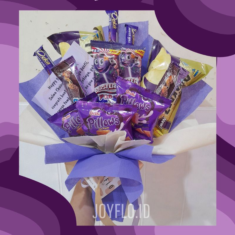 

SNACK BOUQUET / BUKET SNACK UNGU [PRE-ORDER]