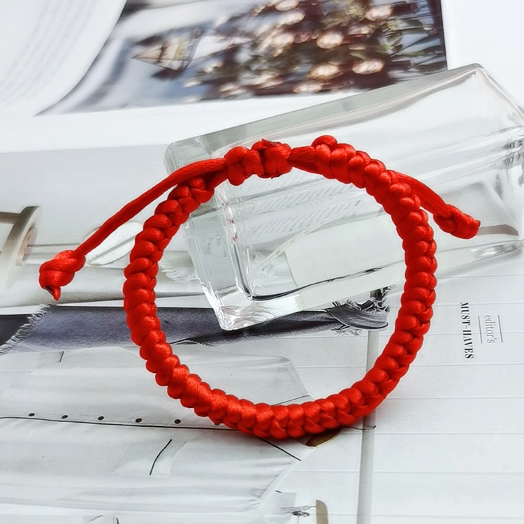 Dragon simpul Xiao Zhan A merah tali gelang handmade woven Jin Gang simpul pria dan wanita tahun Lah