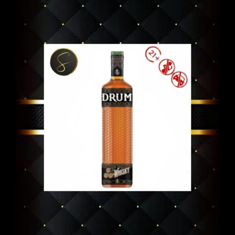 DRUM WHISKY  HITAM (DRUM BLACK )700 ML