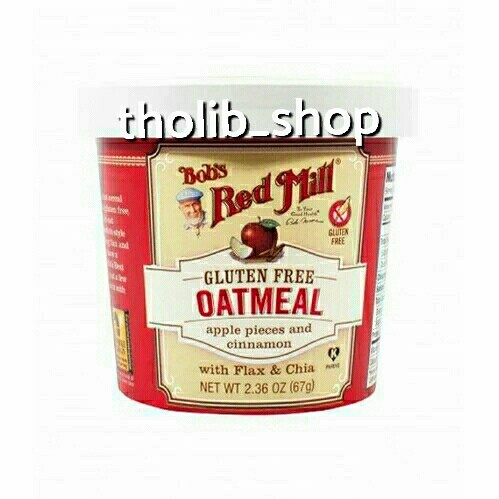 

Bob's red mill gluten free oatmeal apple pieces & cinnamon 67gr