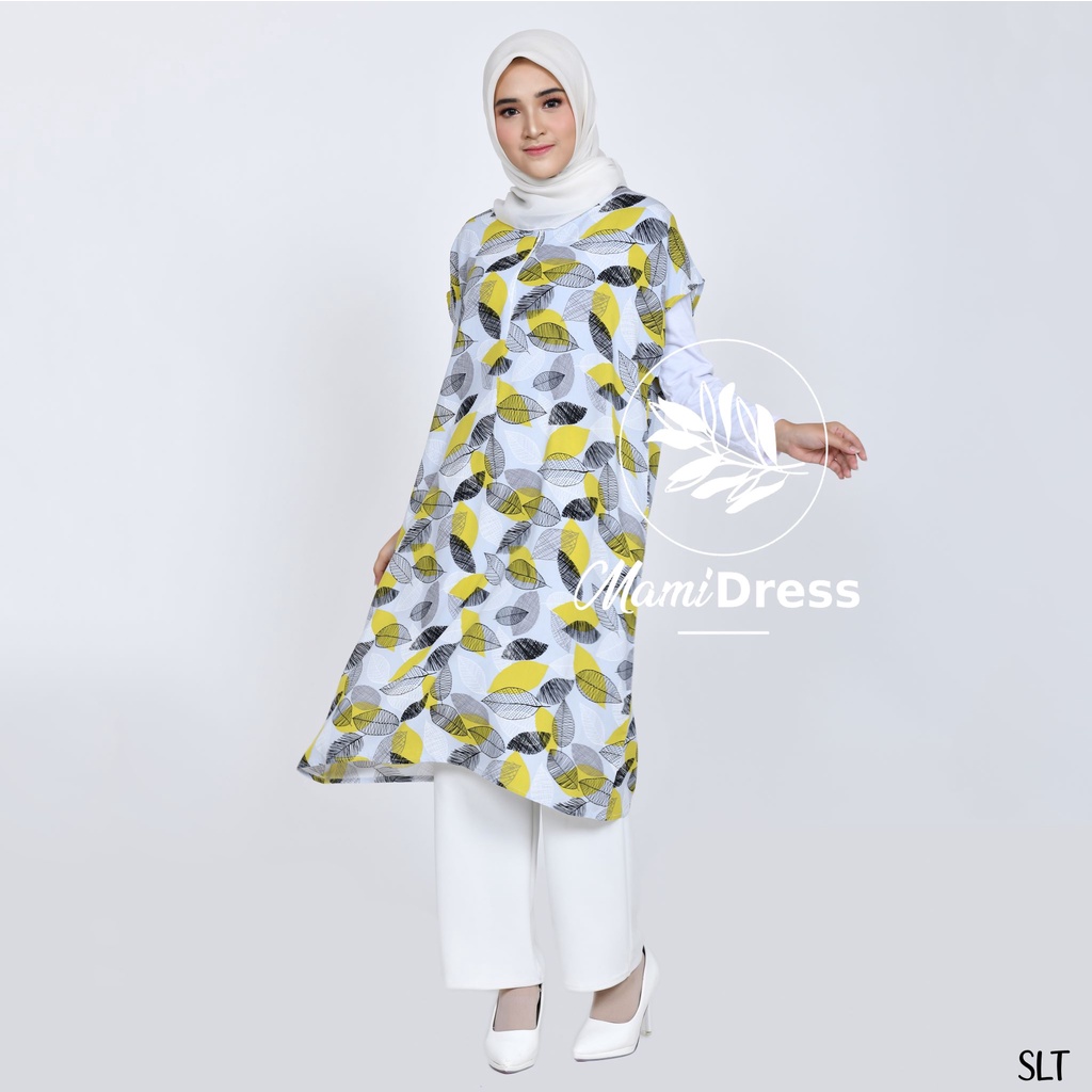 LEAF SERIES - Daster Premium Selutut Busui Friendly LD 120 PJ 100 / Daster Kekinian Mamidress