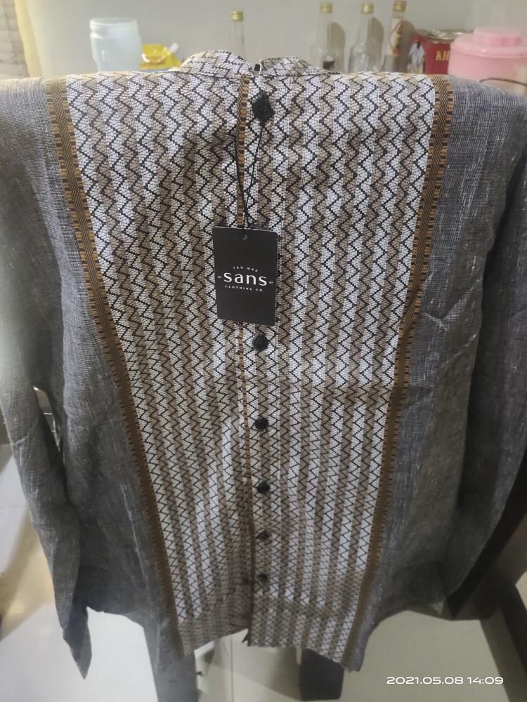 Hem Kemeja Batik Slimfit  Lengan Panjang