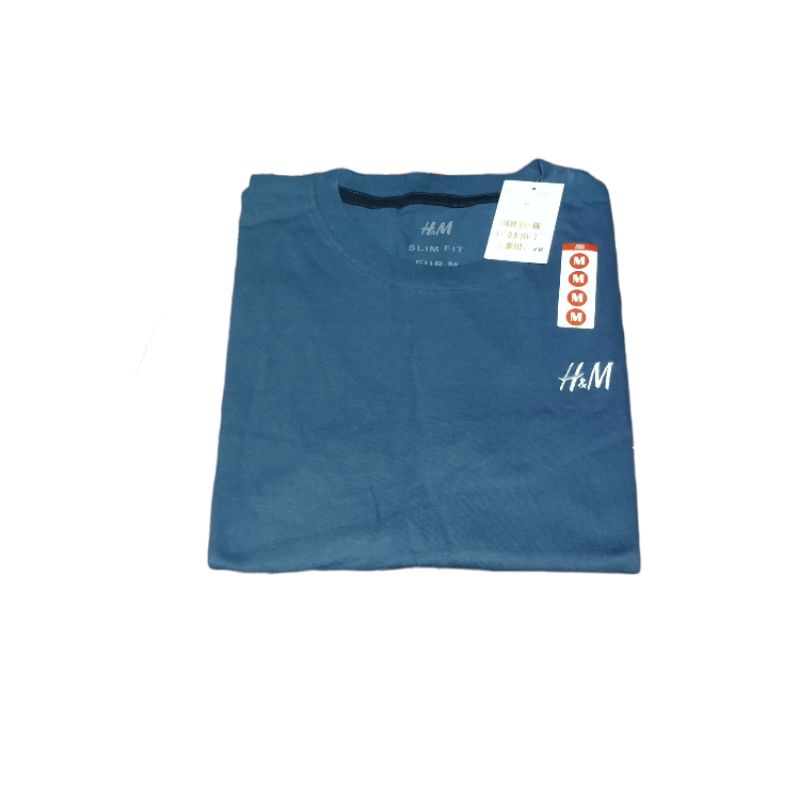 Kaos Uniqlo Lengan Pendek Pria / Kaos Distro Pria / Kaos Unisex Pria Wanita / Tshirt unisex pria wanita-HM Toska