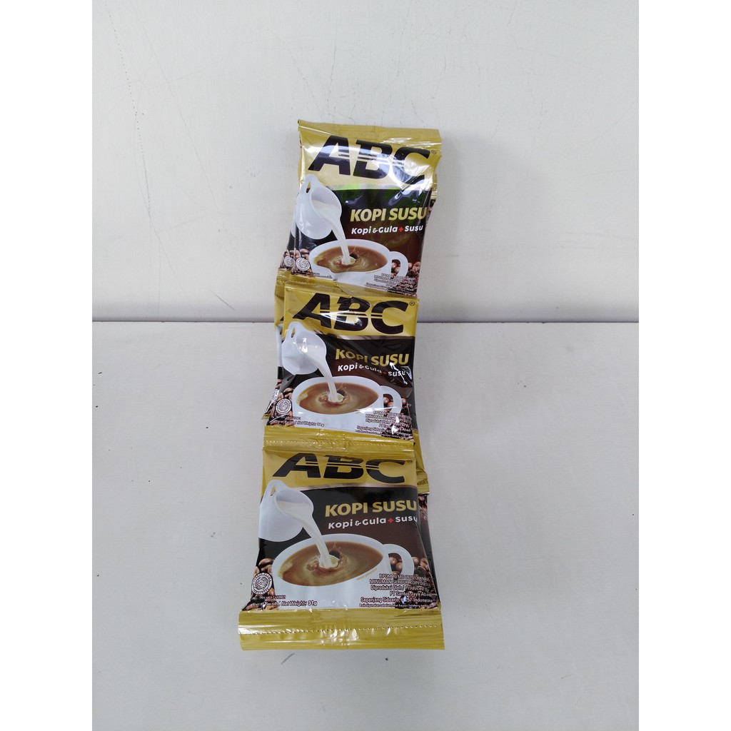 

Kopi Susu ABC 31 gram Renceng