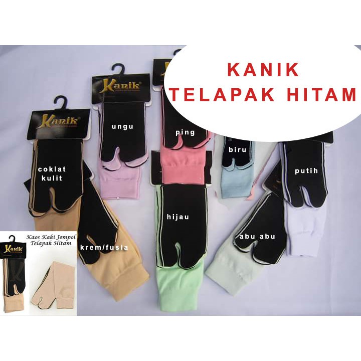  Kaos  Kaki  jempol kanik tapak  hitam  telapak hitam  untuk 