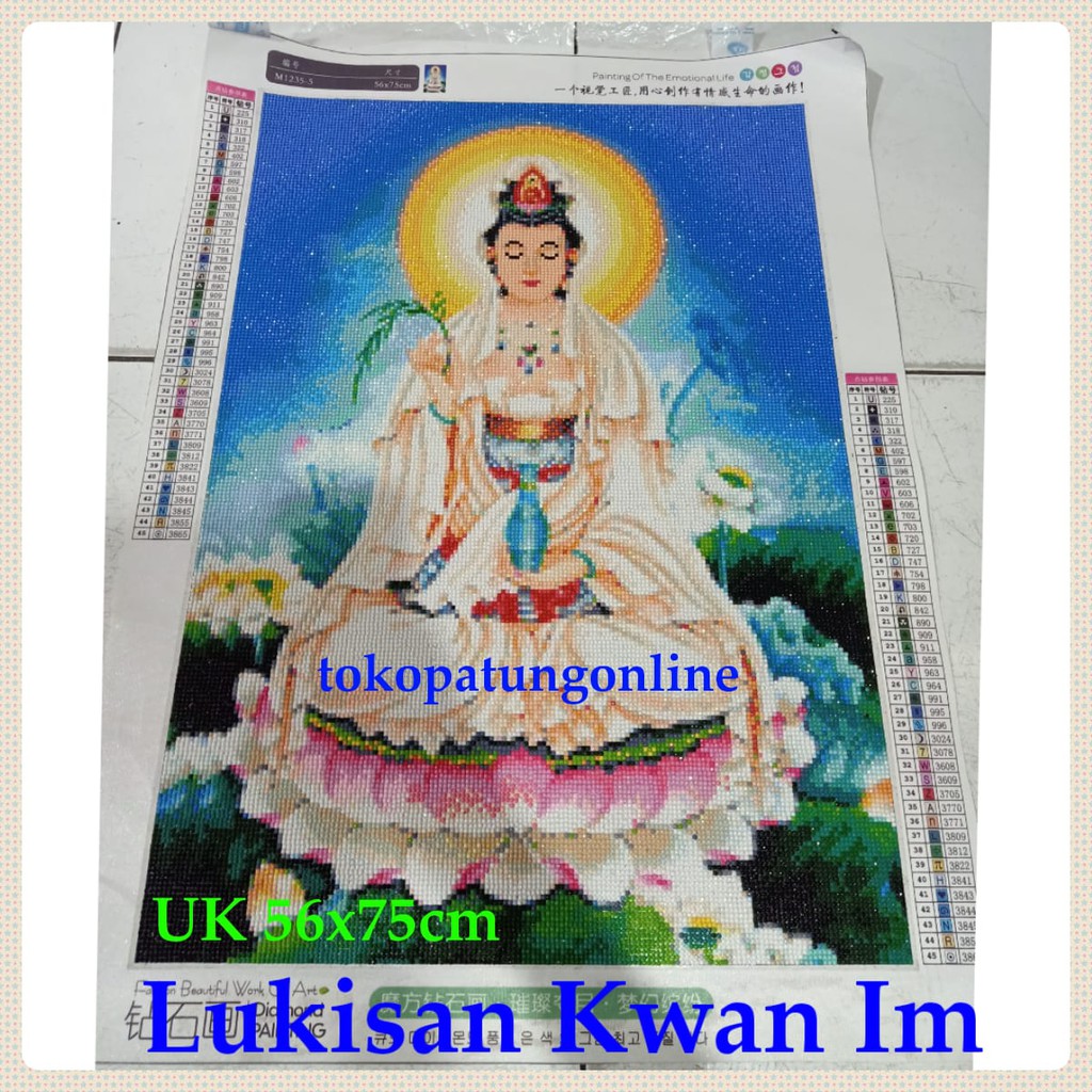 Lukisan Kwan Im Diamond Painting