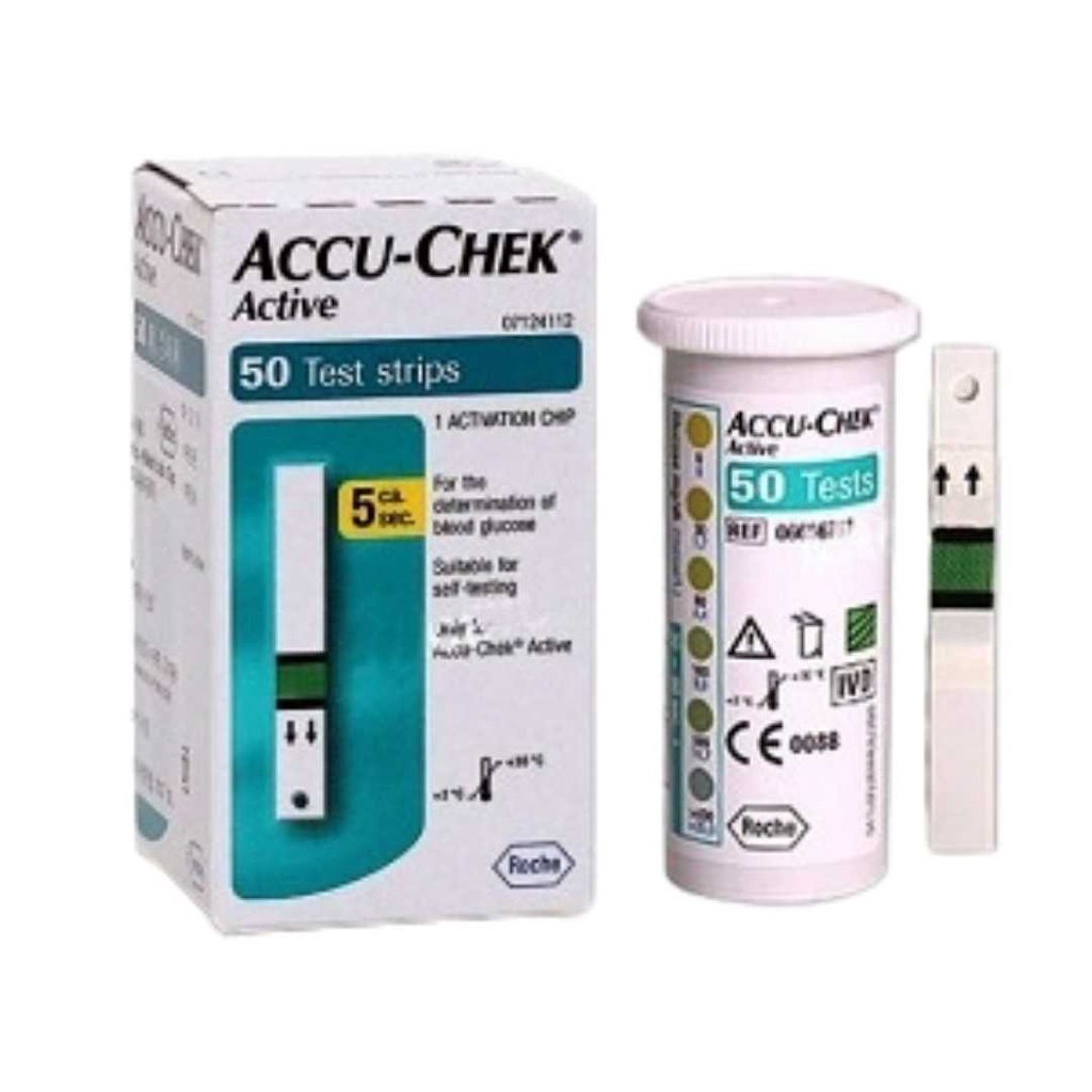 Accu Check Active Test Strip / Strip Accu Check isi 50 Strip Strip Accu-Chek Active Isi Ulang Accuchek Refill Accucheck Refil Accu Check Active Accu Chek