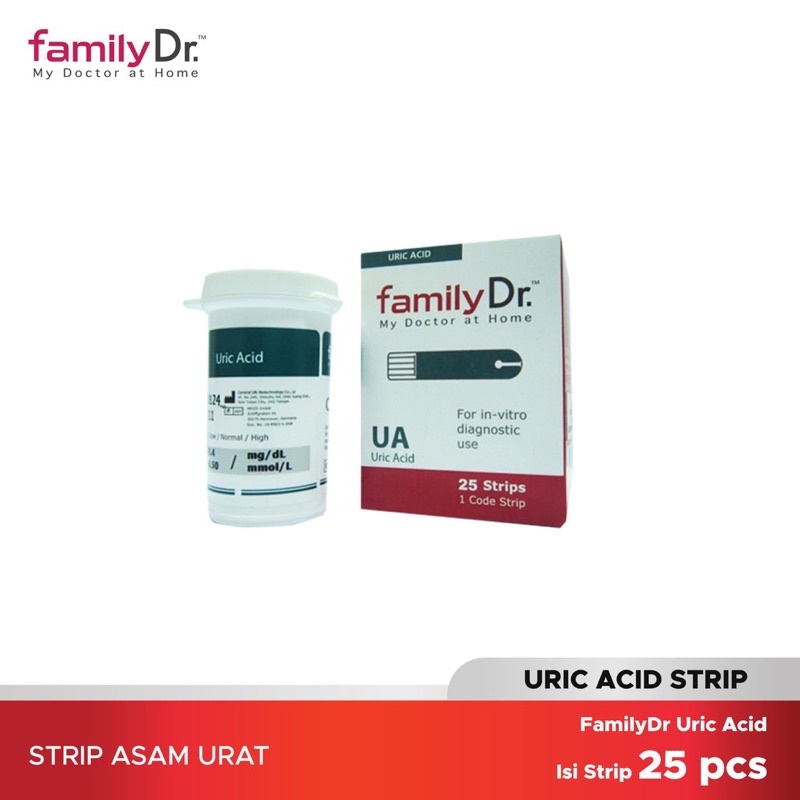 Strip Asam Urat Family Dr Urid Acid UA Familydr isi 25 pcs