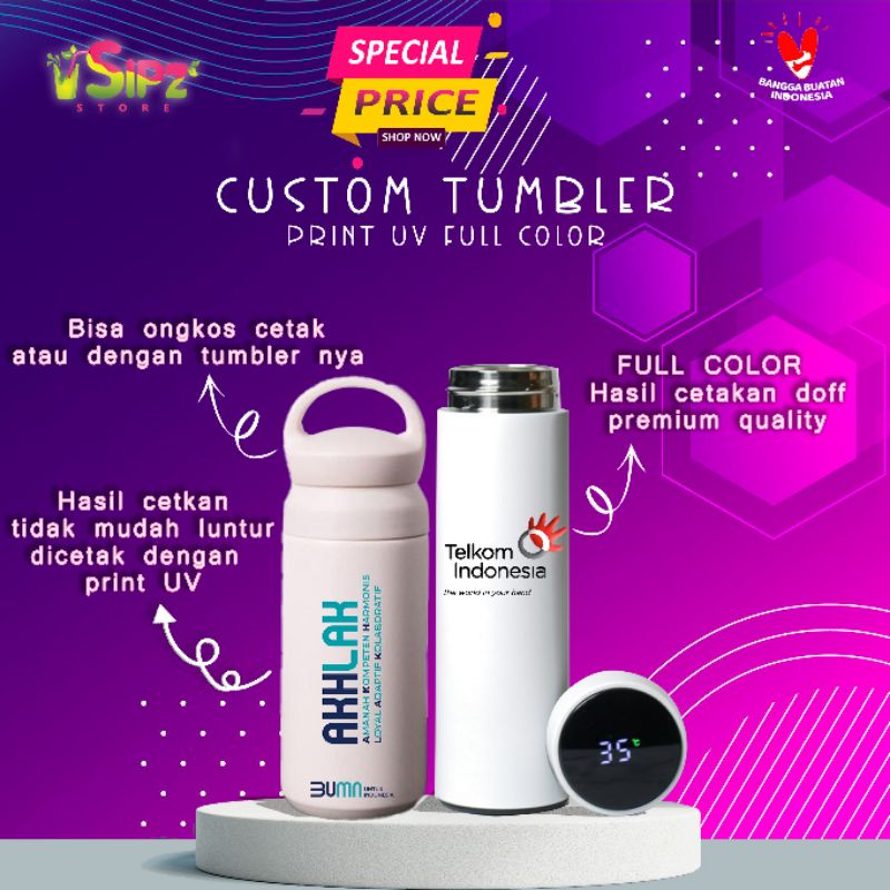 Ongkos Cetak Print UV (Custom.Tumbler)