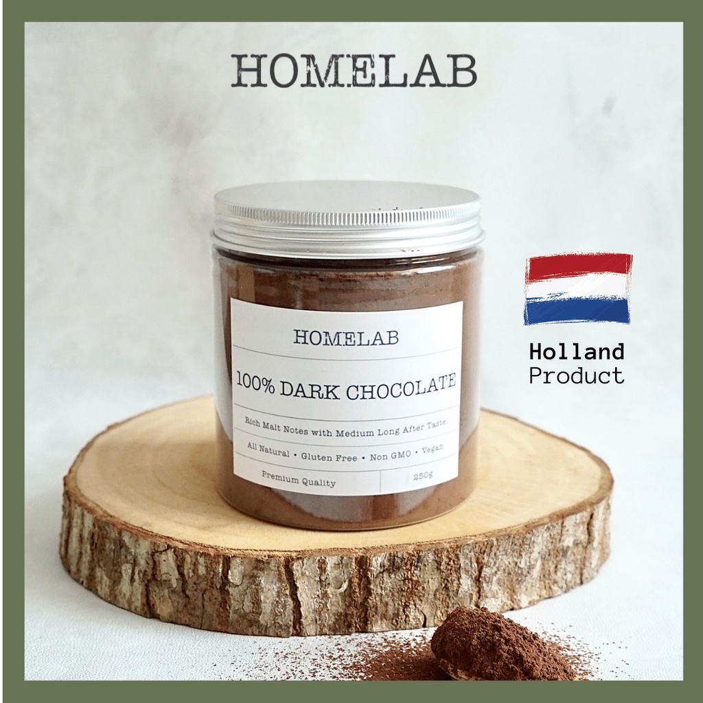 

Homelab 100% Dark Chocolate Powder / Bubuk Coklat Asli Premium 250G