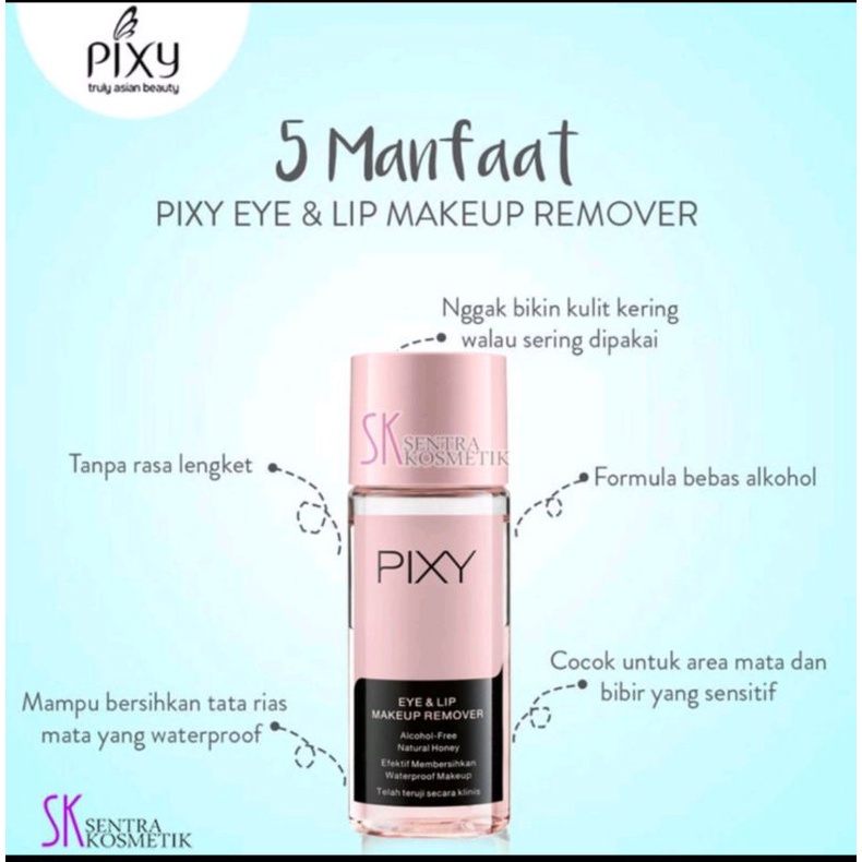 PIXY Make Up Remover 60ml  Eye &amp; Lip Penghapus Waterproof Makeup ( VHI)