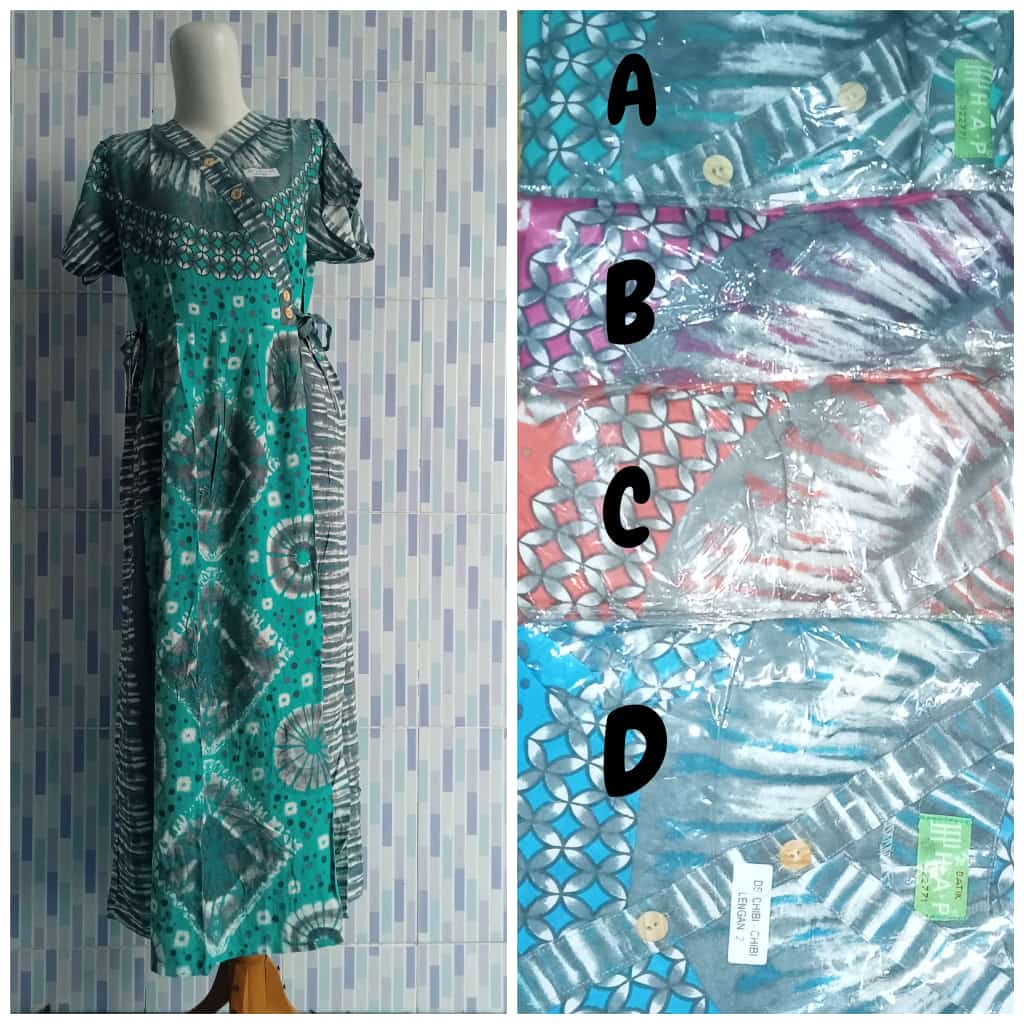 DASTER CHIBI HAP BATIK CAP / DASTER BUSUI BUMIL BU TEJO CHIBI LENGAN PENDEK