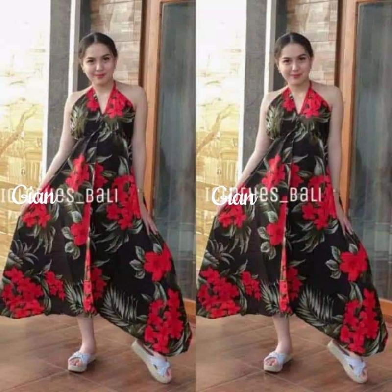 dress piramid bali motif kinanti