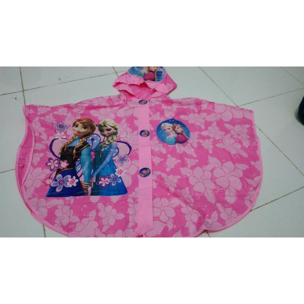 SALE Jas Hujan Ponco Frozen Jas hujan anak tk Jas Hujan Anna Frozen