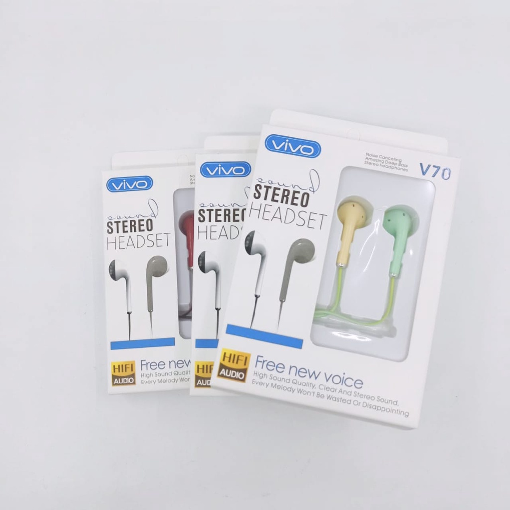 Samsung VIVO SK-V70/V80 Headset With Mic Kualitas Premium Earphone Mega Bass