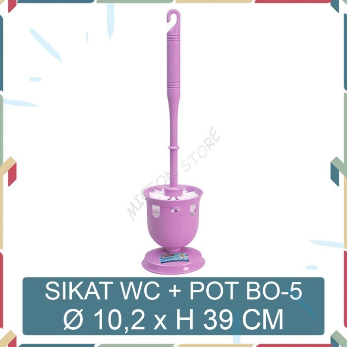 MICTON Lion Star Sikat WC Pot Livina Toilet Brush No. 105 BO-5 Pink