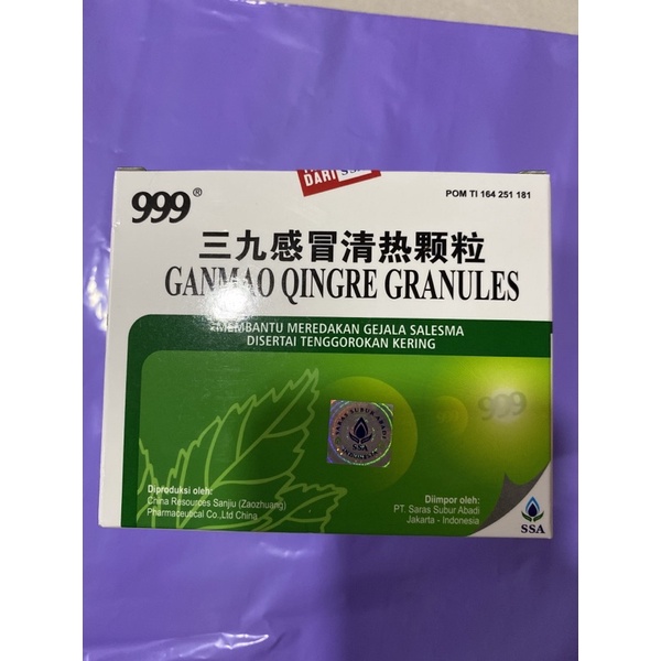 

999 Ganmao Qingre Granules