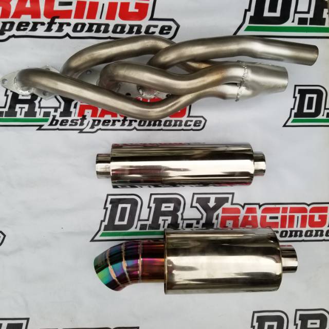 Full set Knalpot Mobil JS Racing Pelangi Jazz - Brio - Ayla - Agya - Civic - Mobilio DLL