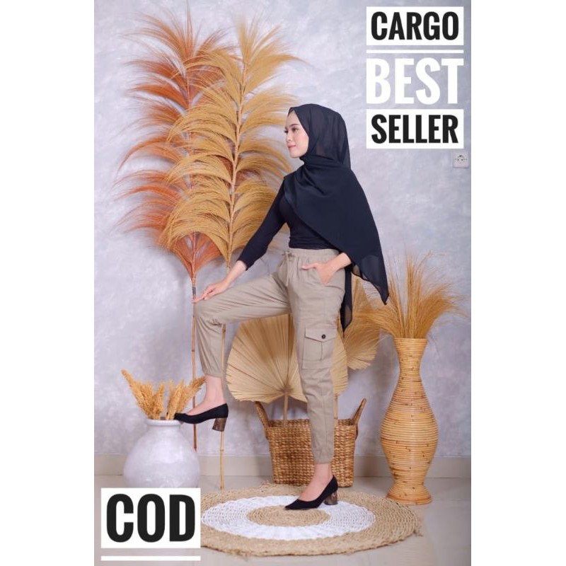 BAGGY PANTS CARGO//CELANA CARGO WANITA//CELANA TWILL COMBET