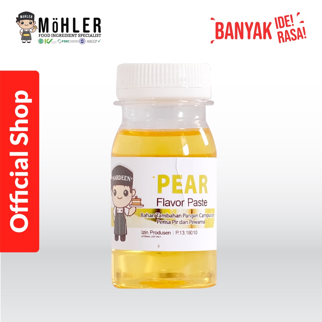 MOHLER Pasta perisa pewarna PEAR (BELI 1 GRATIS 1) (KLIK KOMBO HEMAT UNTUK BELI 1 GRATIS 1)