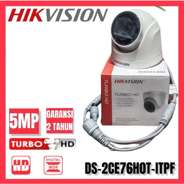 PAKET CCTV HIKVISION 5MP DVR 8 CHANNEL 4 KAMERA HDD 1TB CUSTOM