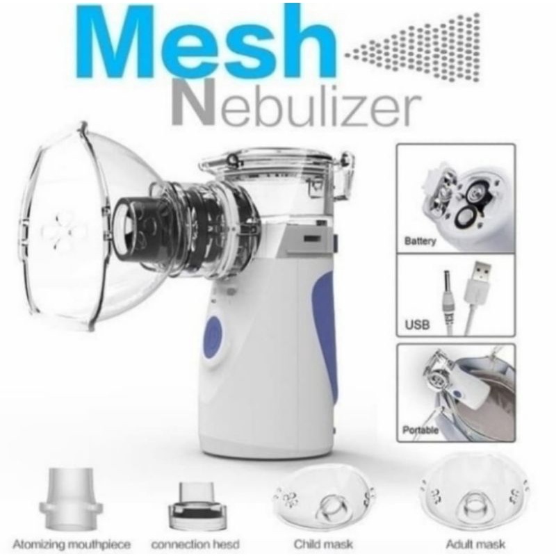 Nebulizer Portable Mesh YM-252 Alat Uap Bantu Pernafasan Asma Inhalasi