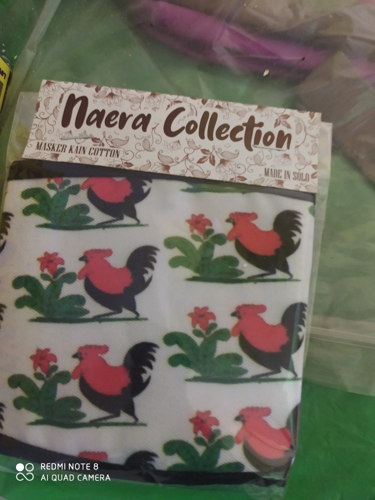 Masker Kain Mask Anti Debu Non Medis Cap Ayam Jago Mangkok