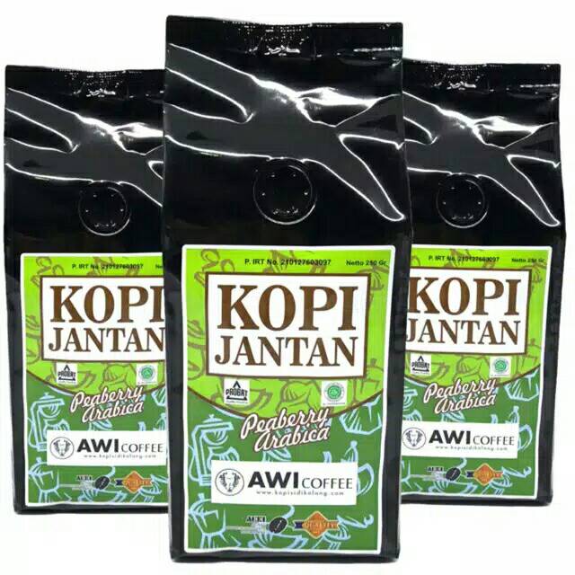 

Kopi jantan peaberry