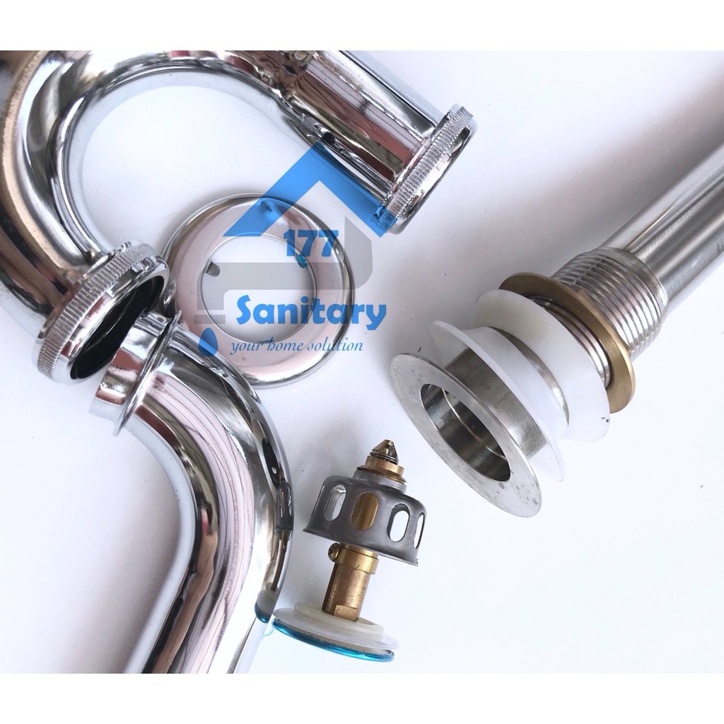 sifon leher angsa tekan push stainless fv809/ saringan air pembuangan wastafel afur cuci tangan wastapel  washtafel sink /A7