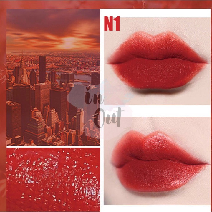 NOBB Lipstick Air Mist Lip Cream Velvet Lipstik tahan lama Warna merah