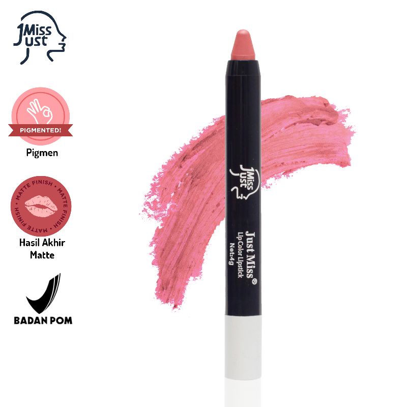 Just Miss Lipstik Matte Netto 2.5G Lipstik Pigmented Perona Bibir Lip Color Colour BPOM JUS-E02-J-13