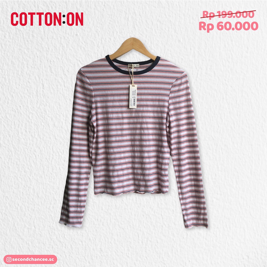 Cotton on ribbed top