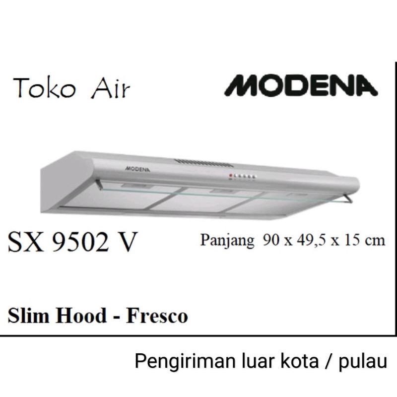 Pengiriman luar kota / pulau Cooker hood Modena SX 9502 V - FRESCO