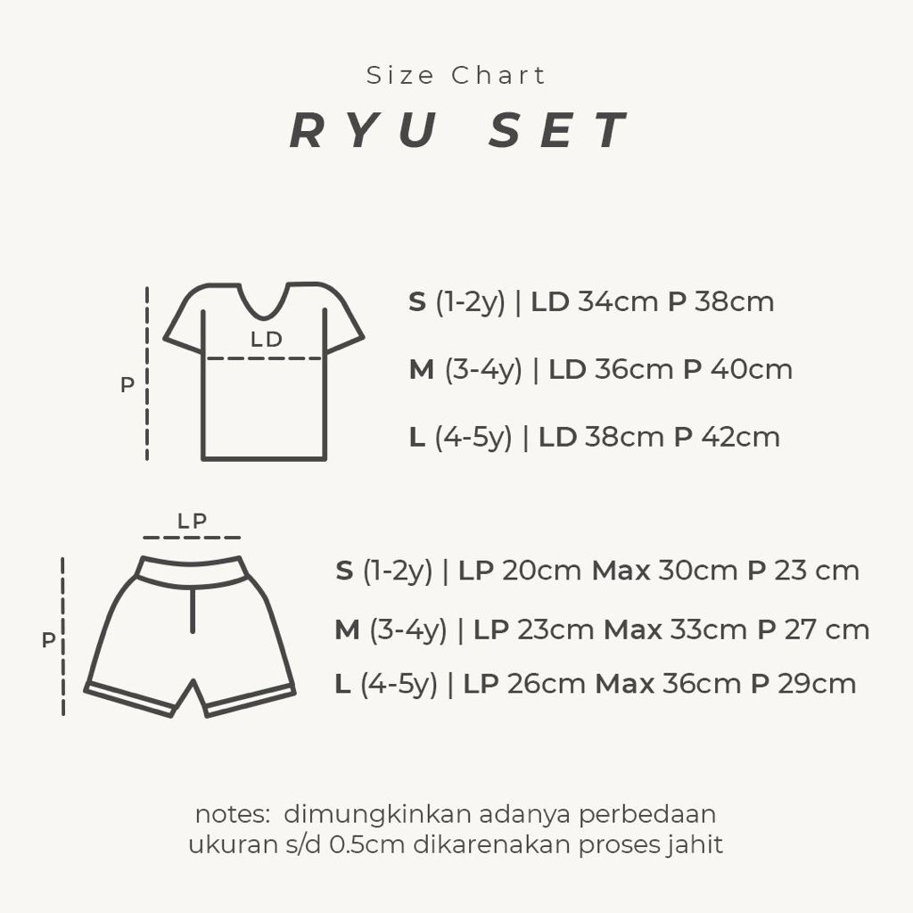 RYU SET / SETELAN ANAK