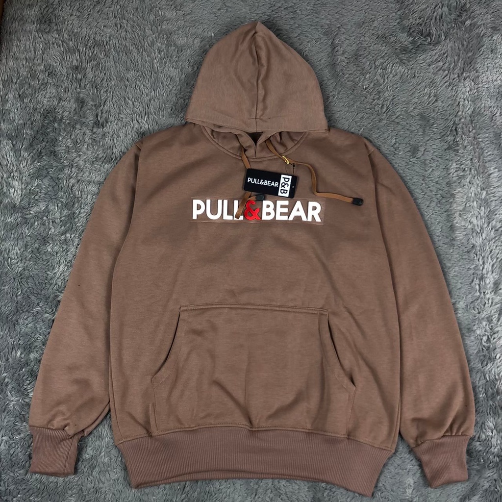 Hoodie Pull&amp;Bear Sweater Premium / Sweater pull&amp;Bear sablon flocking