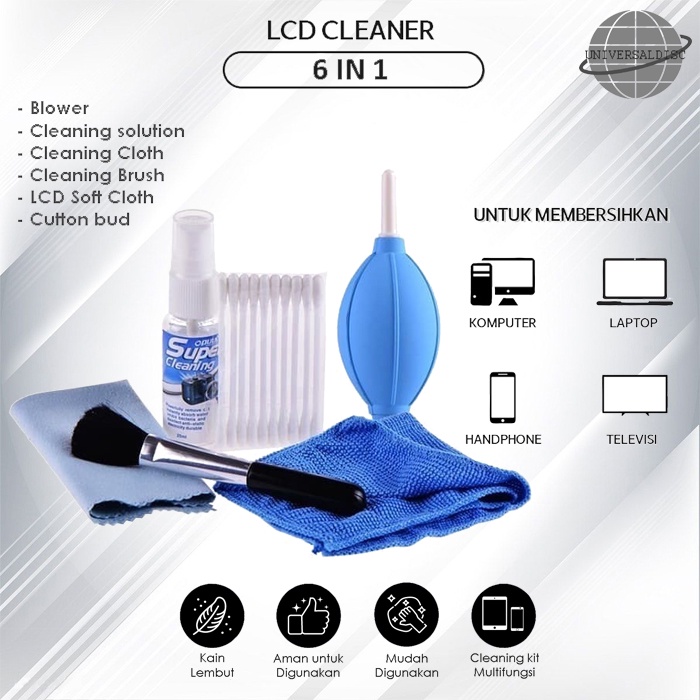 Mediatech Super Cleaning Set 6 in 1 - LCD Cleaner