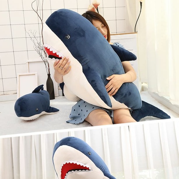 Boneka Ikan Paus Lucu Bahan Plush Lembut