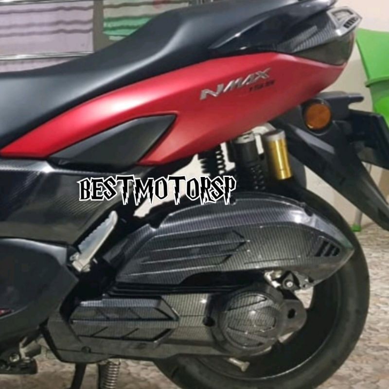 Paketan Murah Cover Tutup Hawa Plus Cover CVT Yamaha All New Nmax 2020 Nemo Karbon