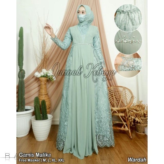 SF Model Dress Terbaru/ Gamis Brokat/Model Gamis/Gamis Pesta/Gamis Cerutty