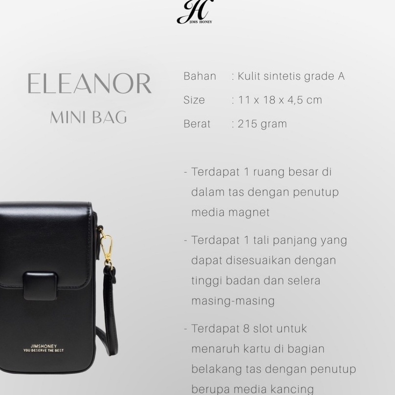 JIMS HONEY TAS WANIA ELEANOR BAG