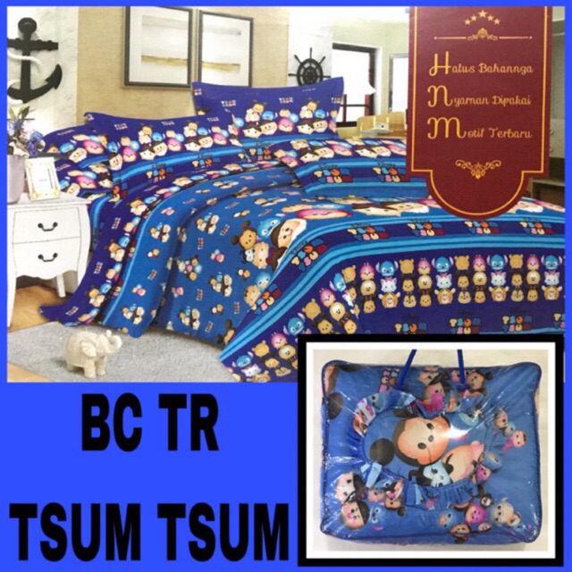 Bedcover dan Sprei Karakter Doraemon Tsum Tsum Helo kity Bedcover dan Sprei Karakter Doraemon Tsum Tsum Helo kity