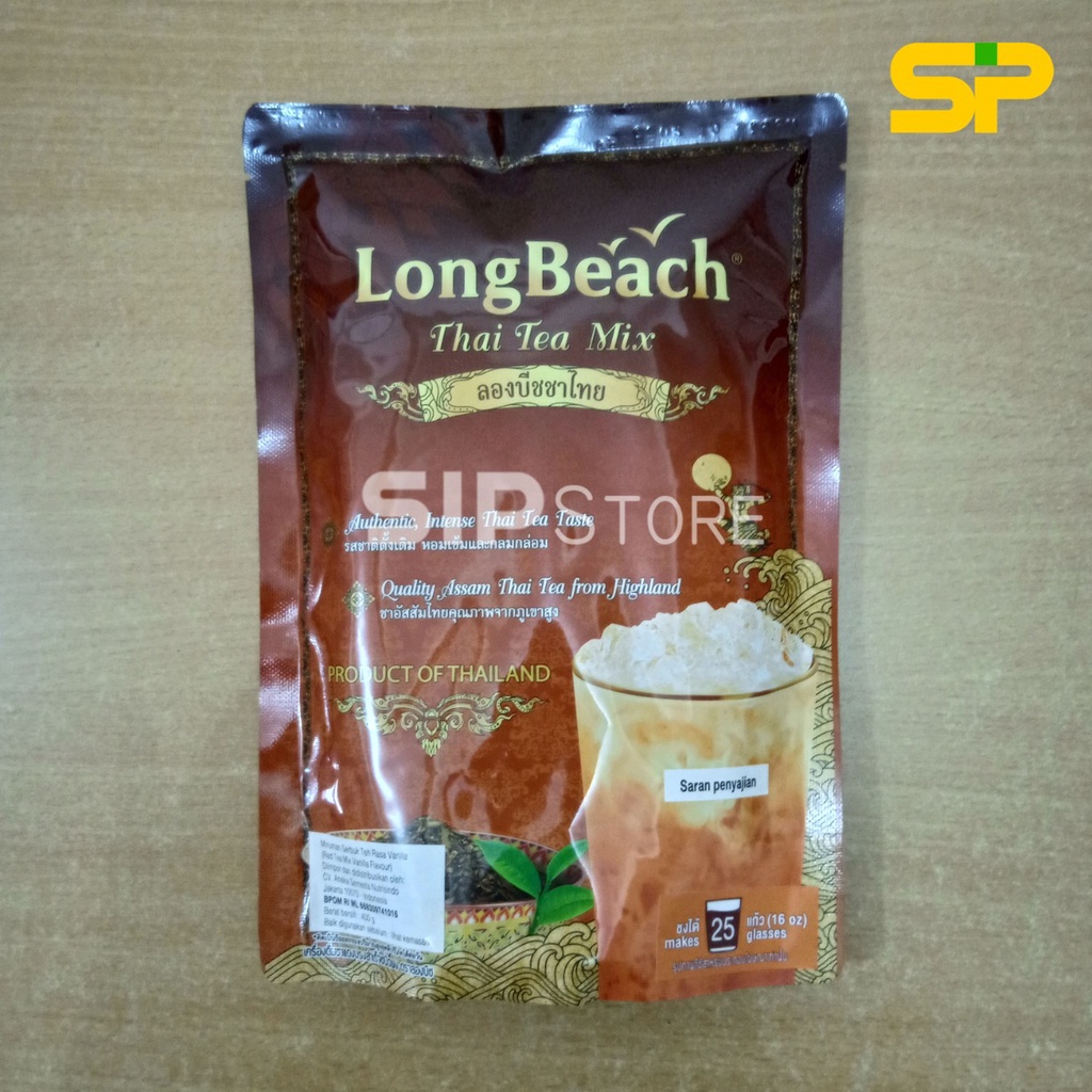 LONGBEACH Thai Tea Mix / Bubuk Minuman Rasa Thai Tea @400gr